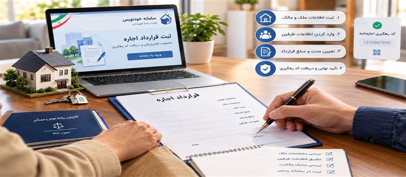 ثبت قرارداد اجاره و دریافت کد رهگیری؛ راهنمای موجران و مستأجران